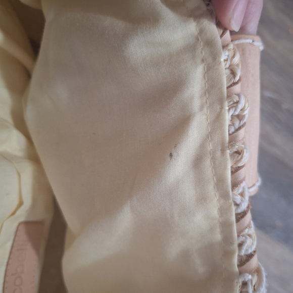 Cocobelle Isabella Natural Raffia & Leather Fringe with Beaded Details Tote Bag - Picture 9 of 12